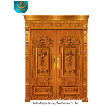 European Style Wood Door for Exterior with Two Doors (ds-006)
